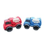 Set de vehículo de policia y camion de bomberos