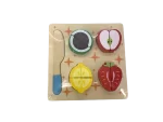 Tablita de frutas y verduras con encastre - Imagen 2