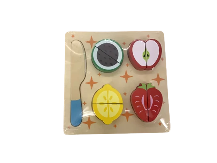 Tablita de frutas y verduras con encastre - Imagen 2