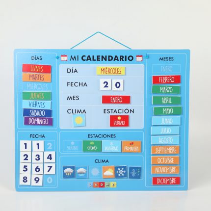 Calendario Imantado Con Fichas De 3 Mm De Espesor