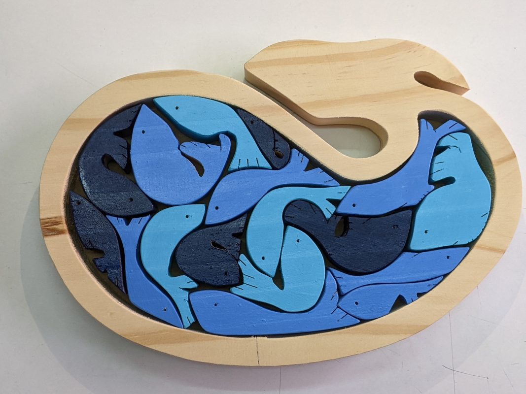 Puzzle De Madera Ballena