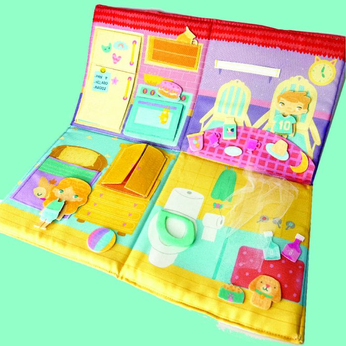 Libro de tela - Valija mi casita - Imagen 3