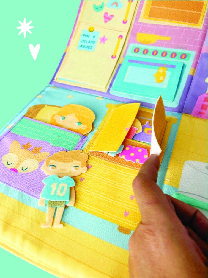 Libro de tela - Valija mi casita - Imagen 5