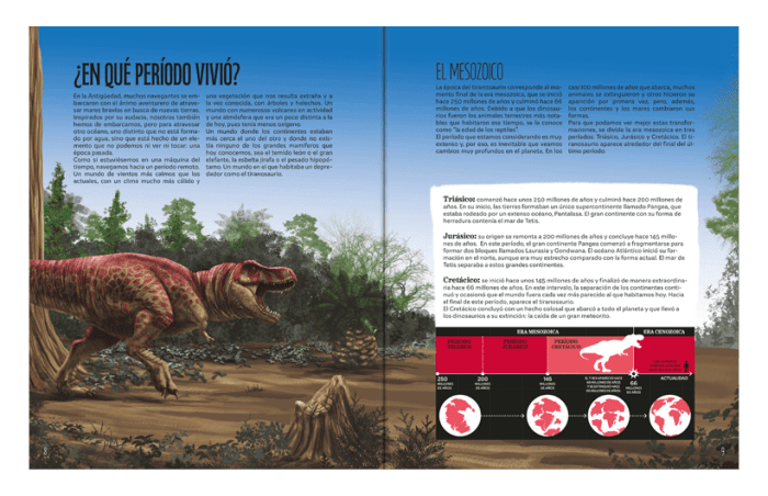 El mundo del Tiranosuario - Libro + esqueleto para armar - Imagen 3