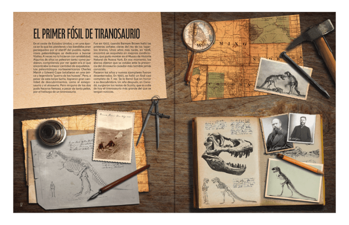 El mundo del Tiranosuario - Libro + esqueleto para armar - Imagen 2