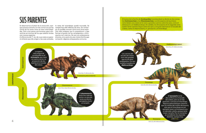 EL MUNDO DEL TRICERATOPS - Libro y piezas para armar - Imagen 3